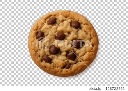 Freshly Baked Cookie With Chocolate Chips and Golden Edges, Perfect for a Sweet Treat Freshly Baked Cookie With Chocolate Chips and Golden Edges, Perfect for a Sweet Treat 128722261