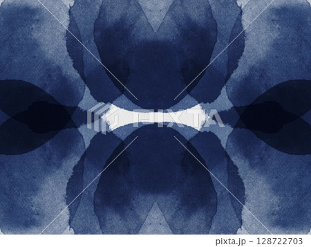 Deep Blue Watercolor Abstract Circles Pattern Design Background Template paper high-quality texture pastel cold winter 128722703