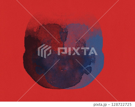 Abstract red and blue watercolor background texture digital painting pattern stamp paper high-quality Abstract red and blue watercolor background texture digital painting pattern stamp paper high-quality 128722725