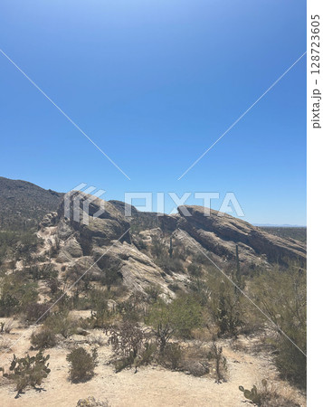 Large rock formations in Saguaro National Park, Arizona Large rock formations in Saguaro National Park, Arizona 128723605