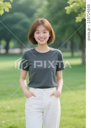 Tシャツモデル 128724889