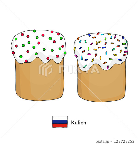 ロシア料理_クリーチの線画イラスト ロシア料理_クリーチの線画イラスト 128725252
