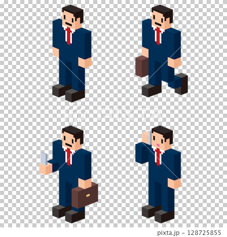 男性会社員① 男性会社員① 128725855