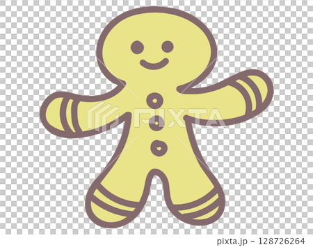 Ginger cookie illustration for kids 128726264