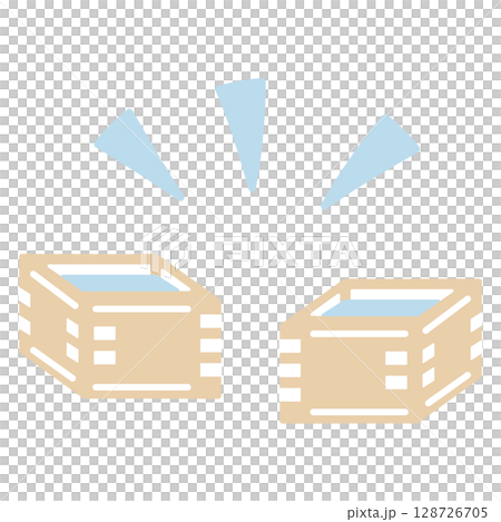 升乾杯イラスト2 升乾杯イラスト2 128726705