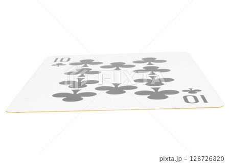 card gambling on white game luck ten clubs 128726820