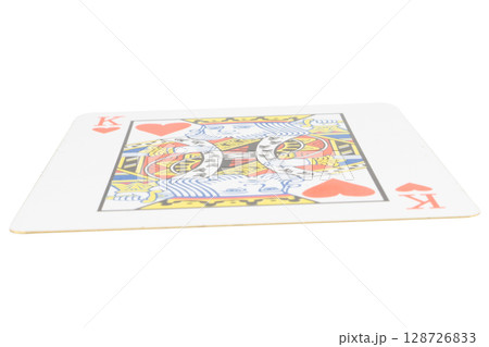card gambling on white game luck king hearts 128726833