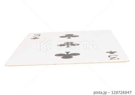 card gambling on white game luck three clubs 128726847