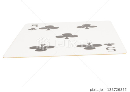 card gambling on white game luck five clubs 128726855