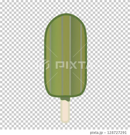 抹茶味冰棒的插圖 抹茶味冰棒的插圖 128727291