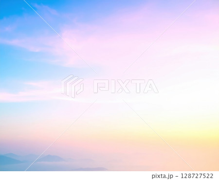 パステル調のグラデーション背景 128727522