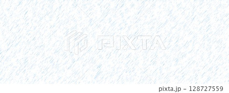 Heavy rain seamless pattern. Diagonal pouring rain texture. Repeated falling water drop background. Sleet, hail or snow precipitation wallpaper. Autumn downpour backdrop. Vector illustration 128727559