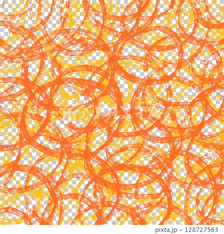 オレンジ色のクロスオーバーリング背景イラスト 128727563