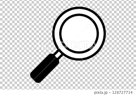 虫眼鏡のベクターイラスト 虫メガネ 検索 調査 探索  128727714