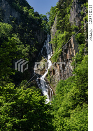 新緑美しい銀河の滝 128728115