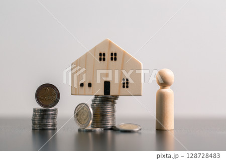 Business home concept involves strategic financial management money coin save bank real estate economic loan investment development growth encourage accountancy buy income stack investment economy Business home concept involves strategic financial management money coin save bank real estate economic loan investment development growth encourage accountancy buy income stack investment economy 128728483