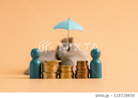 Insurance background money coin concept business protection finance sale financial investment buy automobile purchase loan deal agent rent rental premium assurance save banking tax return calculation 128728650