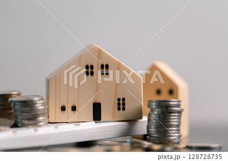 Business home concept involves strategic financial management money coin save bank real estate economic loan investment development growth encourage accountancy buy income stack investment economy Business home concept involves strategic financial management money coin save bank real estate economic loan investment development growth encourage accountancy buy income stack investment economy 128728735