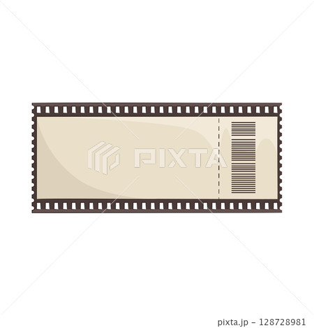 Illustration of Movie Ticket 128728981