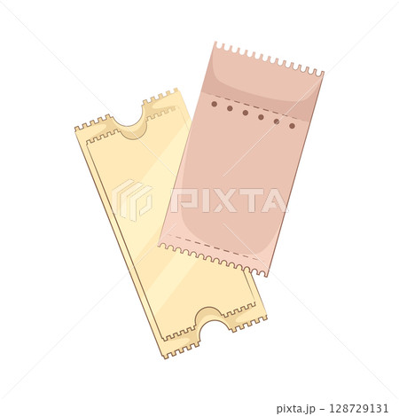Illustration of Movie Ticket Illustration of Movie Ticket 128729131