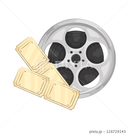 Illustration of Movie Ticket  128729143
