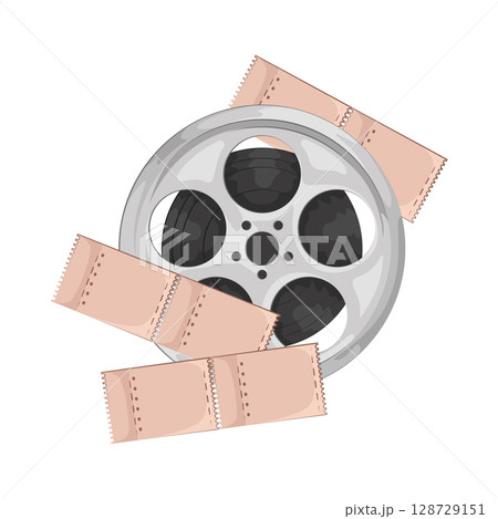 Illustration of Movie Ticket  128729151