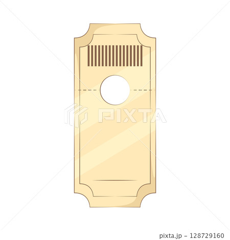 Illustration of Movie Ticket Illustration of Movie Ticket 128729160