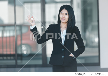 Woman hand hold key buy home model business concept involves sell financial management investment bank loan ownership income economy finance investments purchasing apartment blur background estate Woman hand hold key buy home model business concept involves sell financial management investment bank loan ownership income economy finance investments purchasing apartment blur background estate 128729460