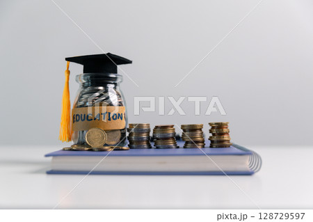 Business concept growth involves strategic financial management money loan investment bank real estate economic development encourage save buy home car education income stack investment economy return 128729597