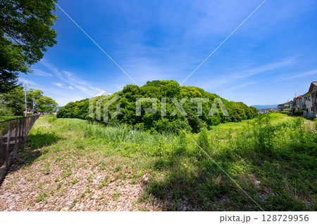 仲姫命陵古墳(仲津山古墳)大阪府藤井寺市 仲姫命陵古墳(仲津山古墳)大阪府藤井寺市 128729956