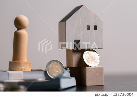 Business home concept involves strategic financial management money coin save bank real estate economic loan investment development growth encourage accountancy buy income stack investment economy Business home concept involves strategic financial management money coin save bank real estate economic loan investment development growth encourage accountancy buy income stack investment economy 128730004