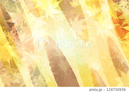 紅葉　もみじ　秋　背景	 128730936