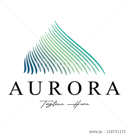 aurora logo design icon illustration vector template 128731172