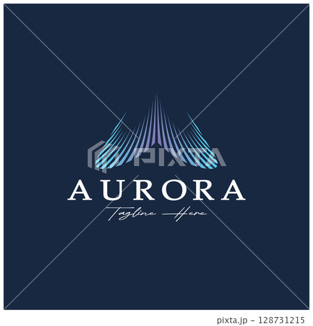 aurora logo design icon illustration vector template aurora logo design icon illustration vector template 128731215