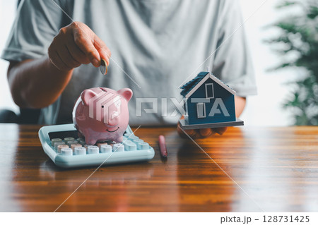 Business home concept involves strategic financial management money coin save bank real estate economic loan investment development growth encourage accountancy buy income stack investment economy Business home concept involves strategic financial management money coin save bank real estate economic loan investment development growth encourage accountancy buy income stack investment economy 128731425