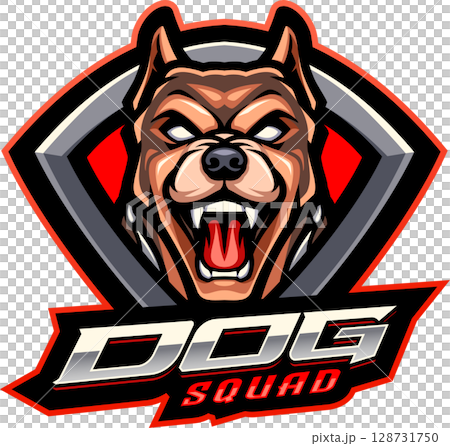 Dog squad mascot Dog squad mascot 128731750