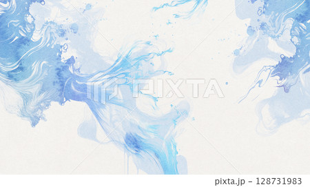 和風背景素材　毛筆で描いたアーティスティックな素材 128731983