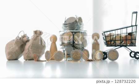 Business save money coin growth concept involves strategic financial management investment loan bank real estate economic development encourage buy income stack investment economy return accountancy Business save money coin growth concept involves strategic financial management investment loan bank real estate economic development encourage buy income stack investment economy return accountancy 128732220