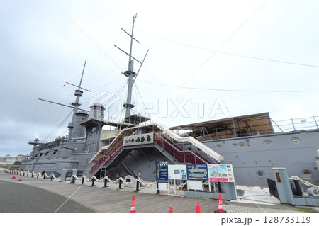 三笠公園の記念艦「三笠」(神奈川県横須賀市) 三笠公園の記念艦「三笠」(神奈川県横須賀市) 128733119