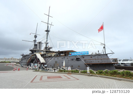 三笠公園の記念艦「三笠」(神奈川県横須賀市) 三笠公園の記念艦「三笠」(神奈川県横須賀市) 128733120
