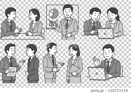 商人的插圖 128733159