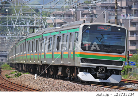 東海道本線　真鶴　JR東日本　E231系1000番台　U105編成（小山） 128733234