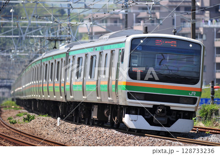 東海道本線　真鶴　JR東日本　E231系1000番台　U51編成（小山） 128733236