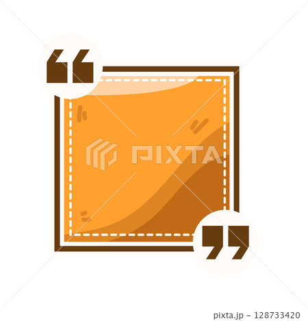 illustration of quote box illustration of quote box 128733420