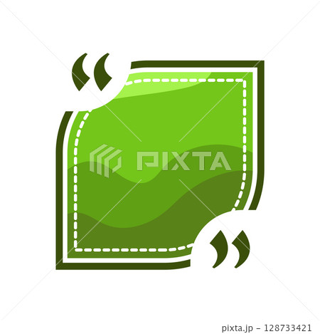 illustration of quote box illustration of quote box 128733421