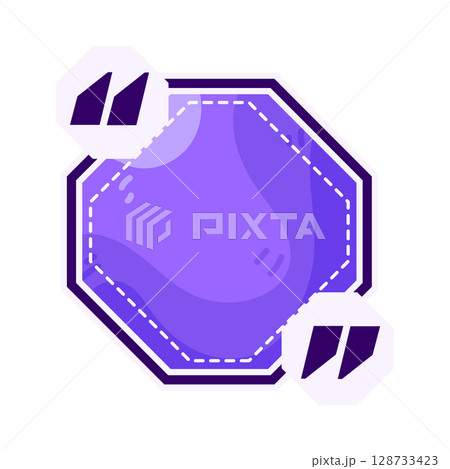 illustration of quote box 128733423