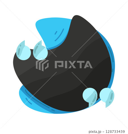 illustration of quote box 128733439