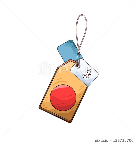 illustration of price tag 128733706