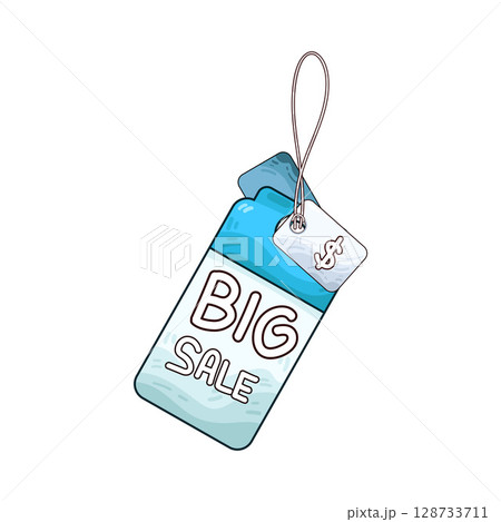 illustration of big sale tag illustration of big sale tag 128733711