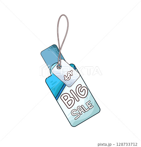 illustration of big sale tag 128733712